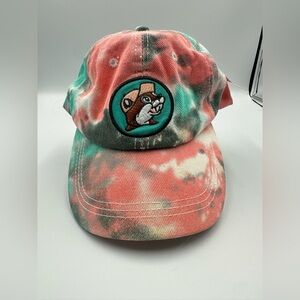 Buc-ee’s Beaver Baseball Hat Tie Dye Strap Back Cap Adjustable NWT
